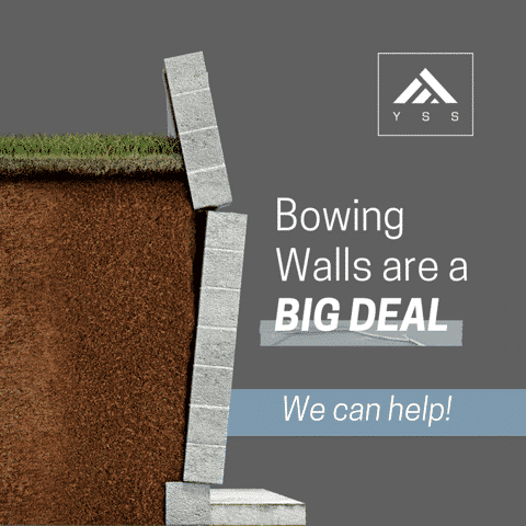 Bowing walls text graphic